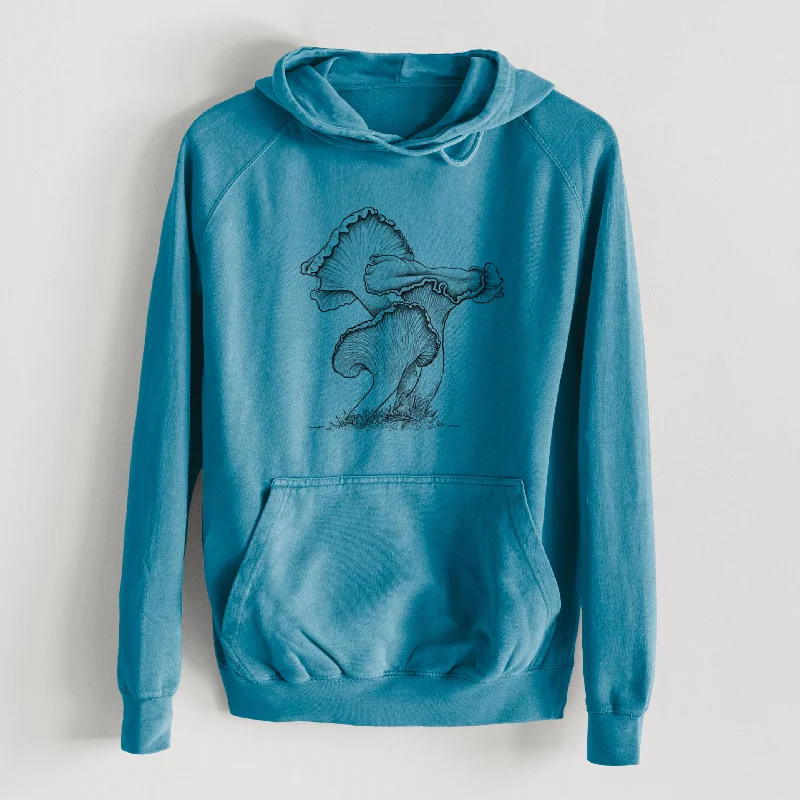 Pacific Golden Chanterelle - Cantharellus formosus - Mid-Weight Unisex Vintage 100% Cotton Hoodie Hoodie with Drawstrings Pacific Golden Chanterelle - Cantharellus formosus - Mid-Weight Unisex Vintage 100% Cotton Hoodie Hoodie with Drawstrings