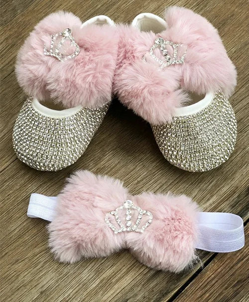Pink Fur Crown
