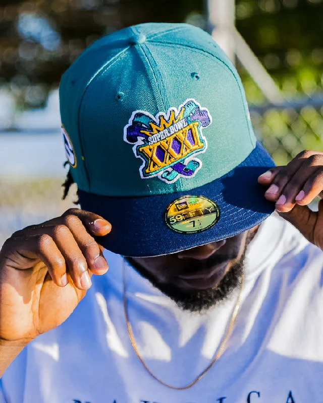 New Era Green Bay Packers '1997 Super Bowl' 59FIFTY Fitted Dark Green