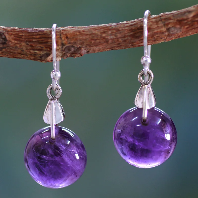 Moon of Mysticism Amethyst Earrings