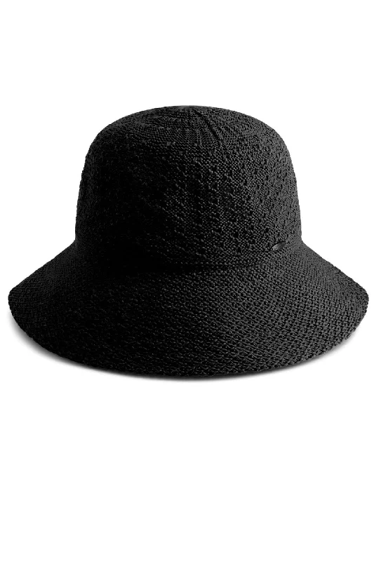 Marina Cloche Sun Hat | Black