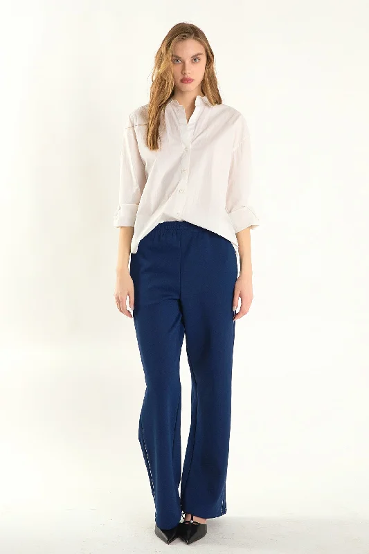 Track Pants with Piping