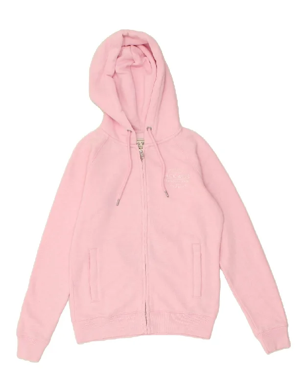 JACK WILLS Womens Zip Hoodie Sweater UK 10 Small Pink Polyester Best sweaters for fall JACK WILLS Womens Zip Hoodie Sweater UK 10 Small Pink Polyester Best sweaters for fall