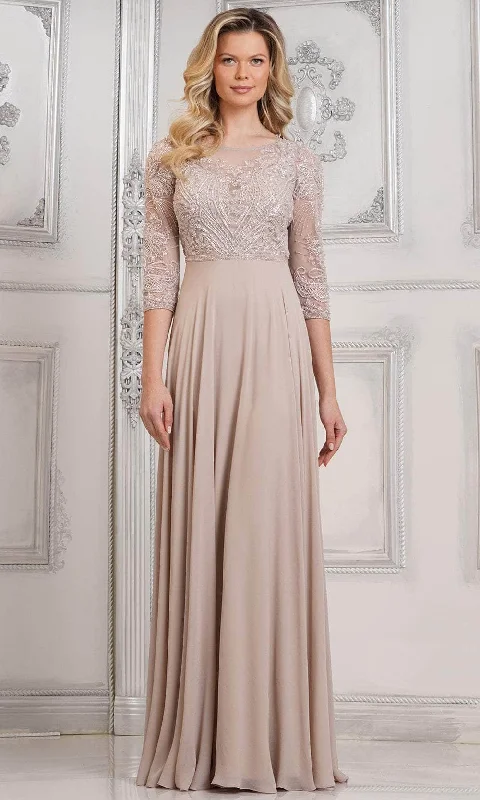 Marsoni by Colors MV1322 - Quarter Sleeve Beaded Evening Dress Forever 21 party dresses
