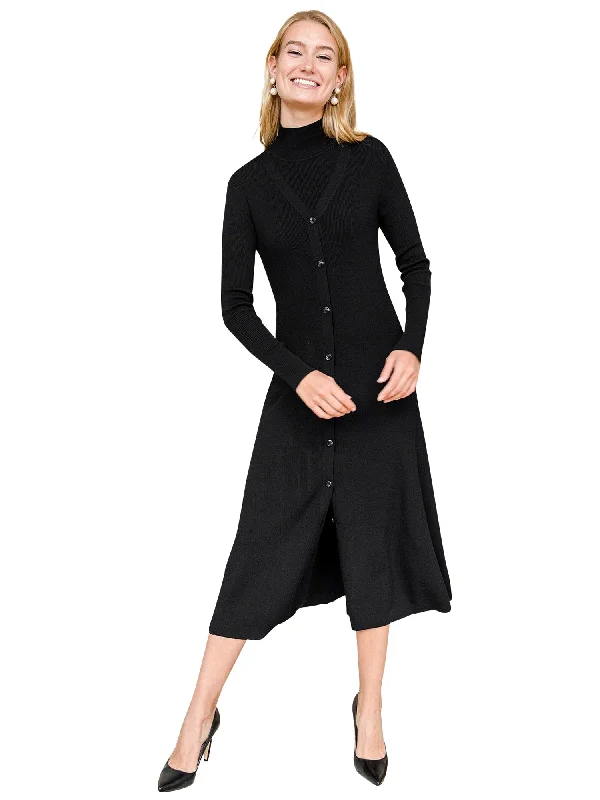 Apparalel Ribbed Cardigan Dress Sequin unclassified dresses