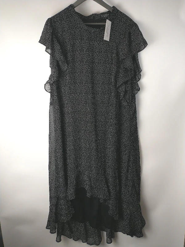 In The Style Black Spot Ruffle Trim Puff Dress. UK 20 **** V219 Bright color unclassified dresses In The Style Black Spot Ruffle Trim Puff Dress. UK 20 **** V219 Bright color unclassified dresses