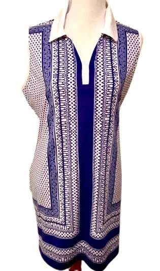 Izod Royal Blue & White Paisley Print Dress Size L Budget-friendly unclassified dresses Izod Royal Blue & White Paisley Print Dress Size L Budget-friendly unclassified dresses