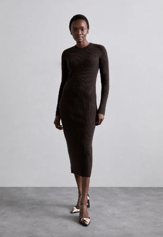 Liette dark brown jumper Vacation unclassified dresses