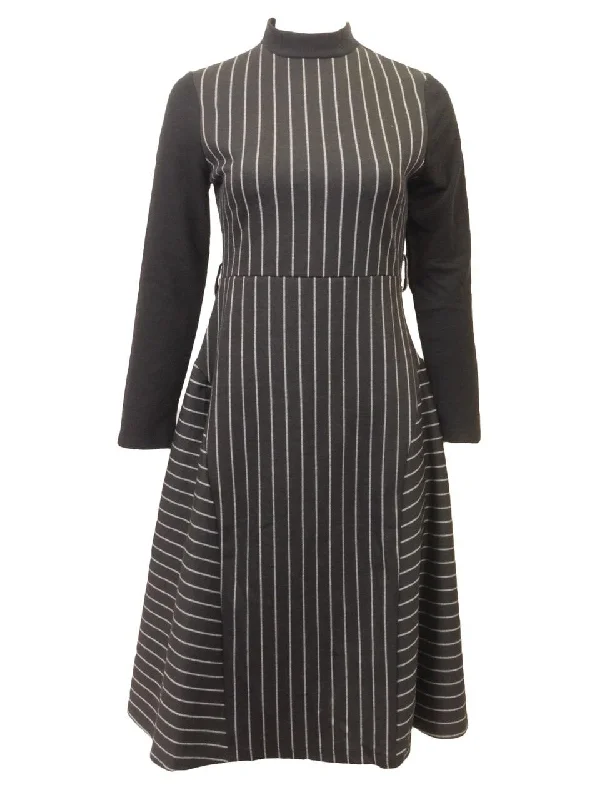 Modaliani Pinstripe Dress Open-back unclassified dresses