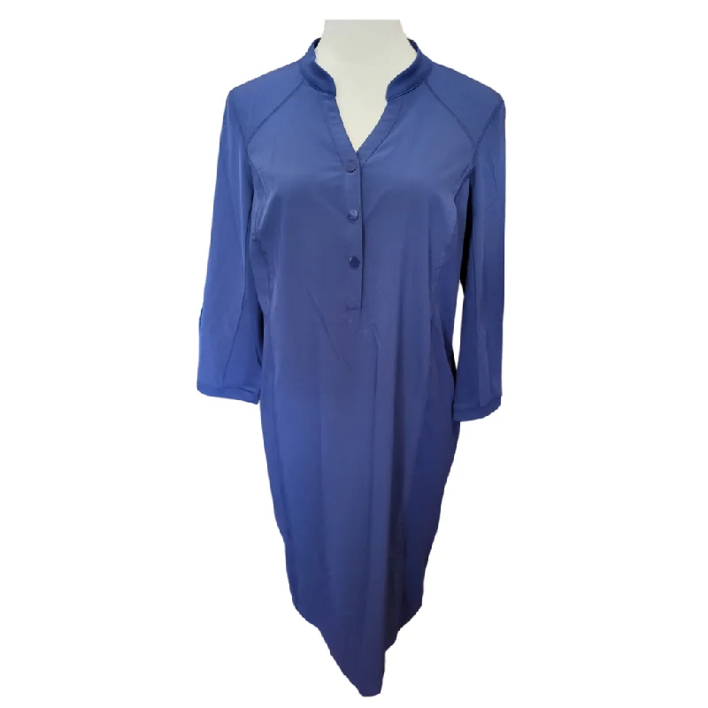 NEW Zenergy 3 Snap V-neck w/Mock Collar 3/4 Sleeve Navy Dress Size M MSP$99 Winter unclassified dresses NEW Zenergy 3 Snap V-neck w/Mock Collar 3/4 Sleeve Navy Dress Size M MSP$99 Winter unclassified dresses