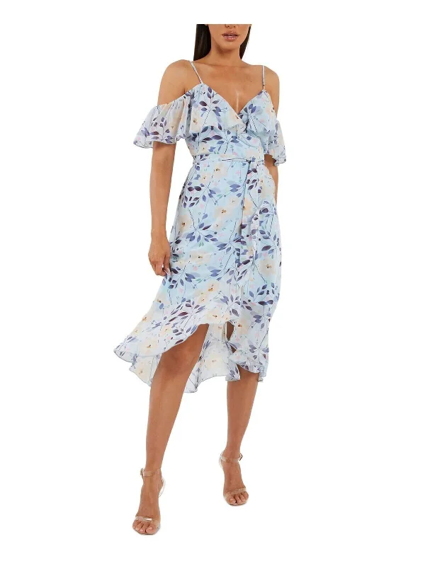 Quiz Womens Light Blue Adjustable Wrap Dress. UK 10 ****Ref V530 Chiffon unclassified dresses Quiz Womens Light Blue Adjustable Wrap Dress. UK 10 ****Ref V530 Chiffon unclassified dresses