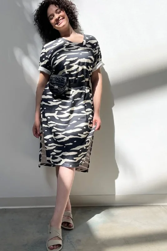 See Rose Go Asymmetric Neckline Dress - Modern Zebra Minimalist unclassified dresses