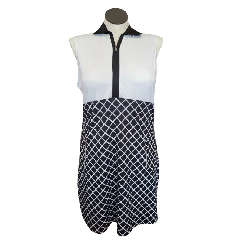 Tail Activewear Sleeveless Black & White Print Golf Dress Size L Date night unclassified dresses Tail Activewear Sleeveless Black & White Print Golf Dress Size L Date night unclassified dresses
