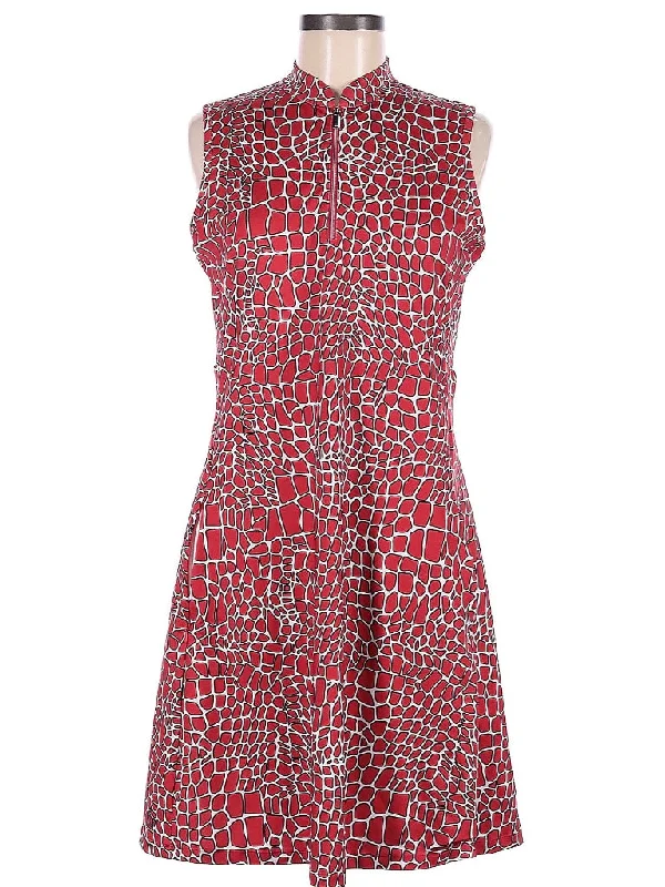Tail Activewear Zip Mock Sleeveless Red Animal Print Golf Dress Size M MSP$100 Summer unclassified dresses Tail Activewear Zip Mock Sleeveless Red Animal Print Golf Dress Size M MSP$100 Summer unclassified dresses