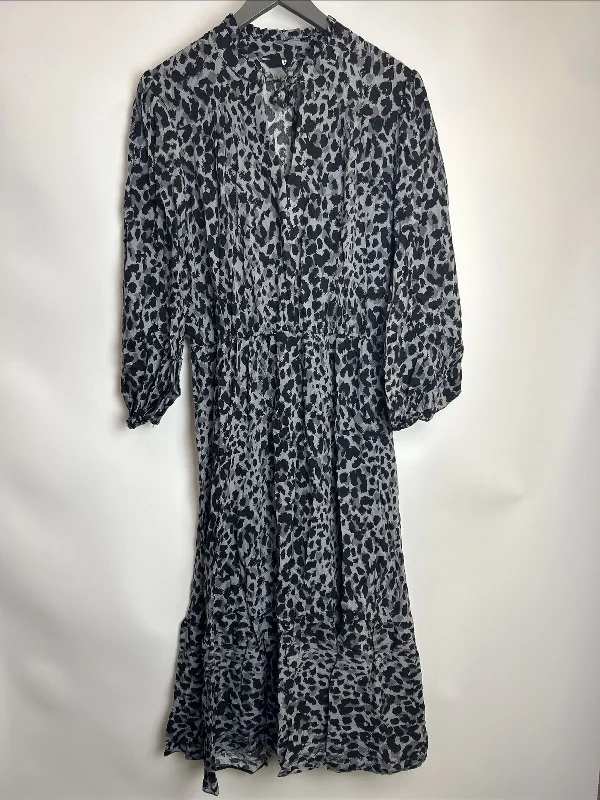Womens Animal Print Dress - Grey. UK 10 **** Ref V576 Ruched unclassified dresses