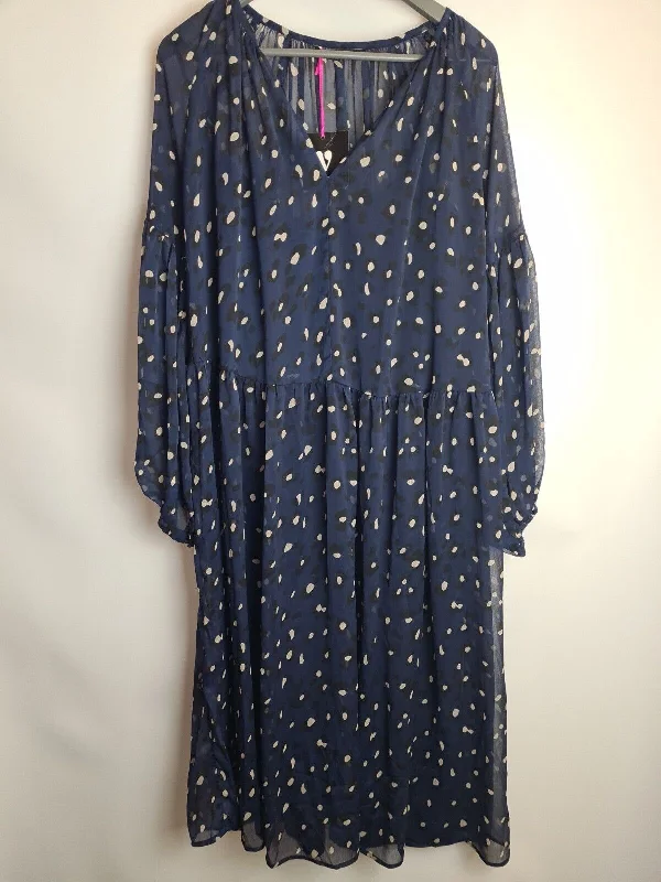 Womens Navy Blue Animal Spot Skater Mesh Dress Size 10 **** V264 Ruffled unclassified dresses Womens Navy Blue Animal Spot Skater Mesh Dress Size 10 **** V264 Ruffled unclassified dresses