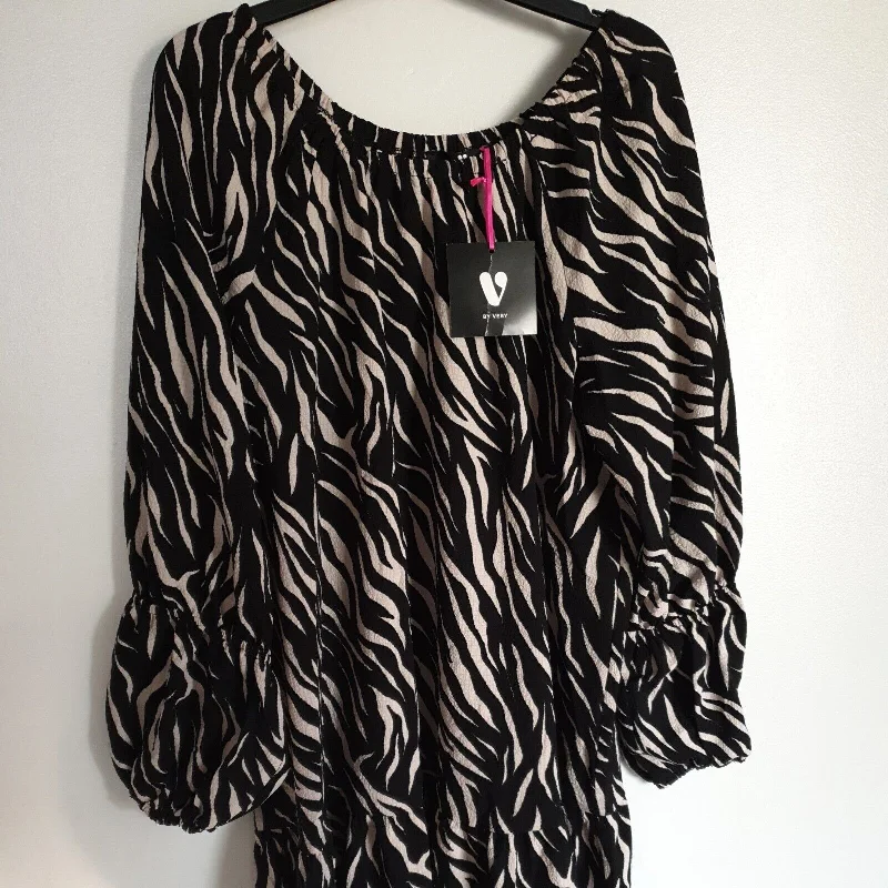 Womens Zebra Print Dress Black UK 12 *** SW14 Bodycon unclassified dresses